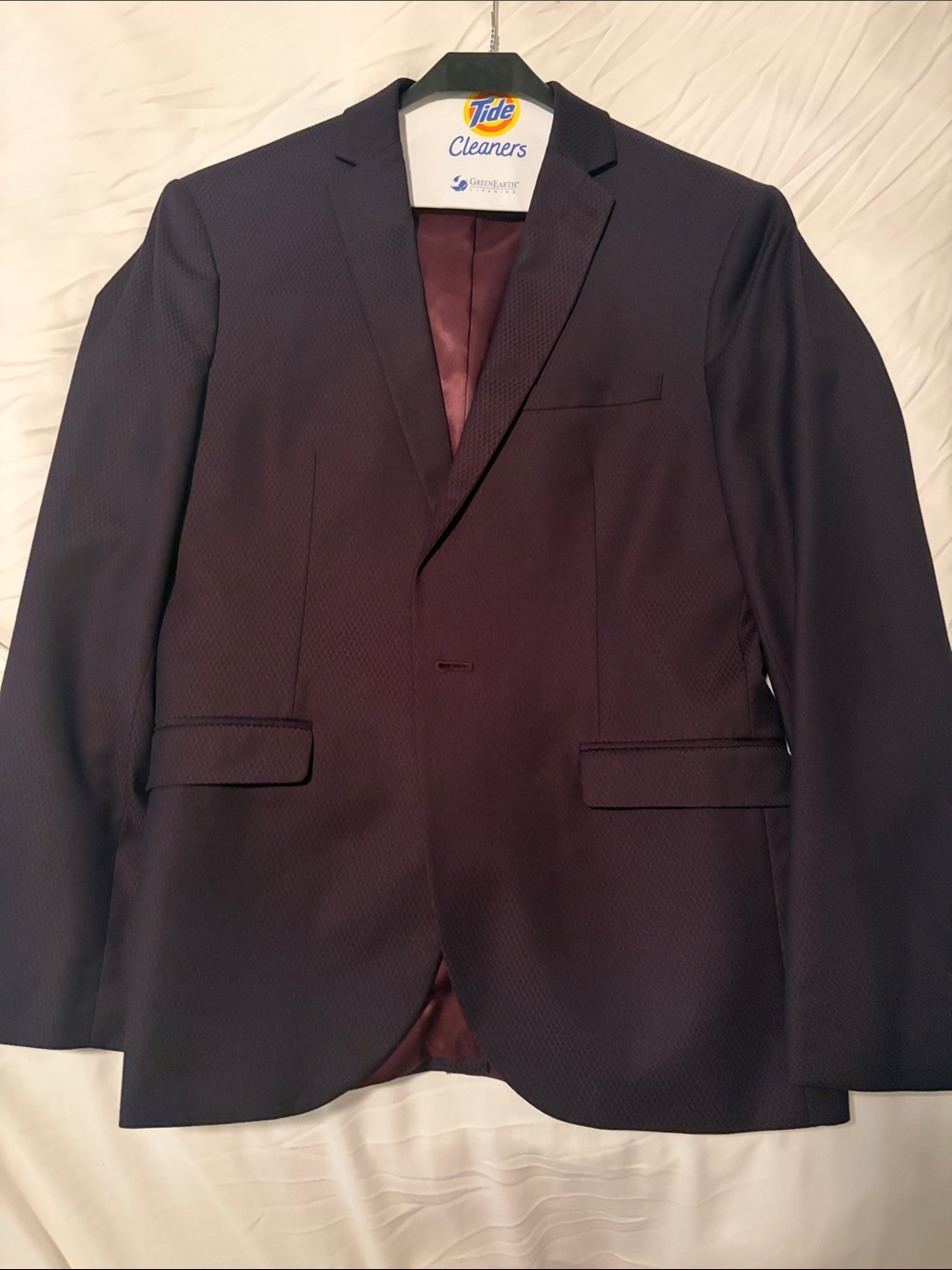 Topman Men's Maroon Suit
